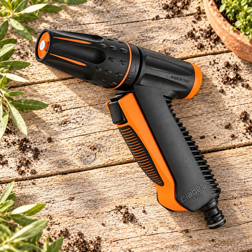 pistolet d’arrosage de précision de Claber, mise en situation au jardin
