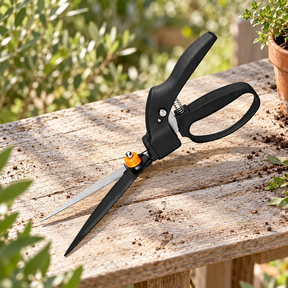 cisaille à gazon SmartFit GS40 de Fiskars, mise en situation au jardin