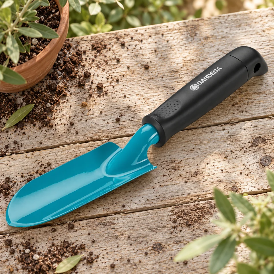 transplantoir étroit Classic de Gardena, mise en situation au jardin