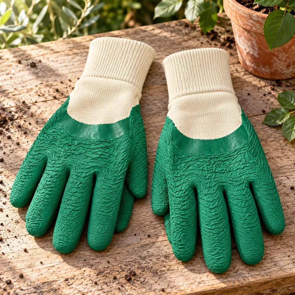 gants pour rosiers taille L de MAPA Professional, mise en situation au jardin