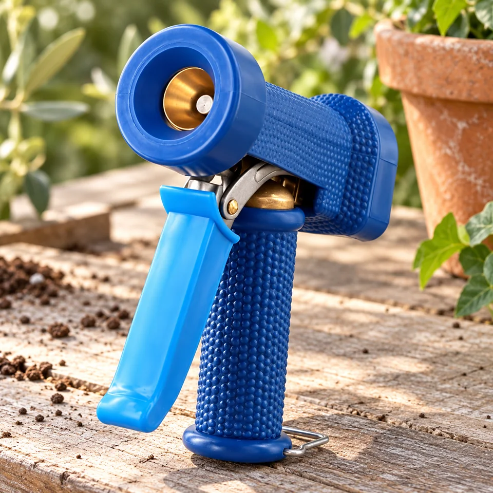 pistolet d’arrosage G1/2 de QWORK, mise en situation au jardin