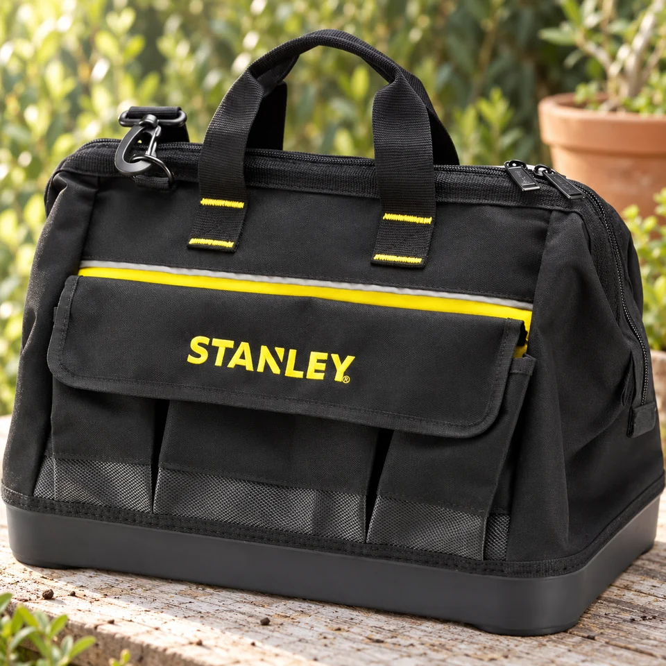 sac à outils 1-96-183 de STANLEY, mise en situation au jardin
